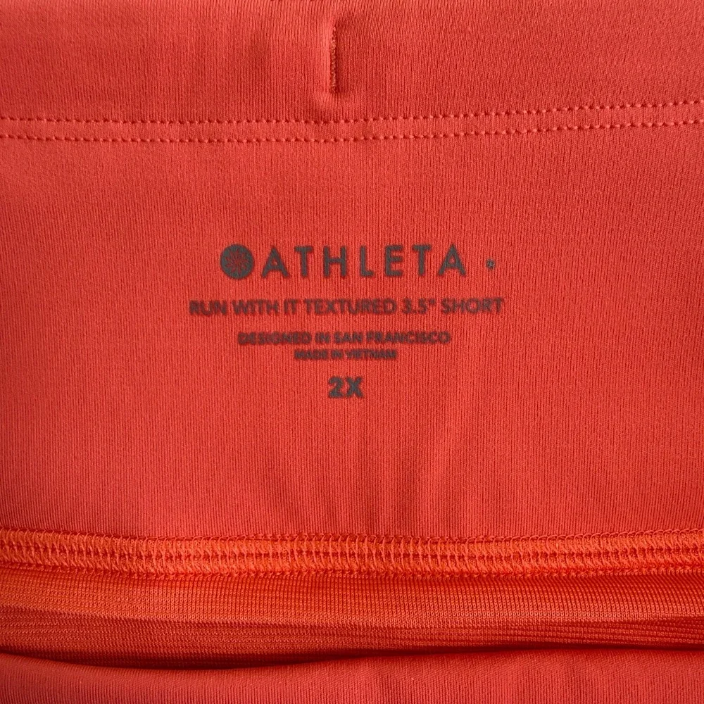 Athleta Run With It Textured 3.5 in Shorts Plus Size 2X Running Gym Workout